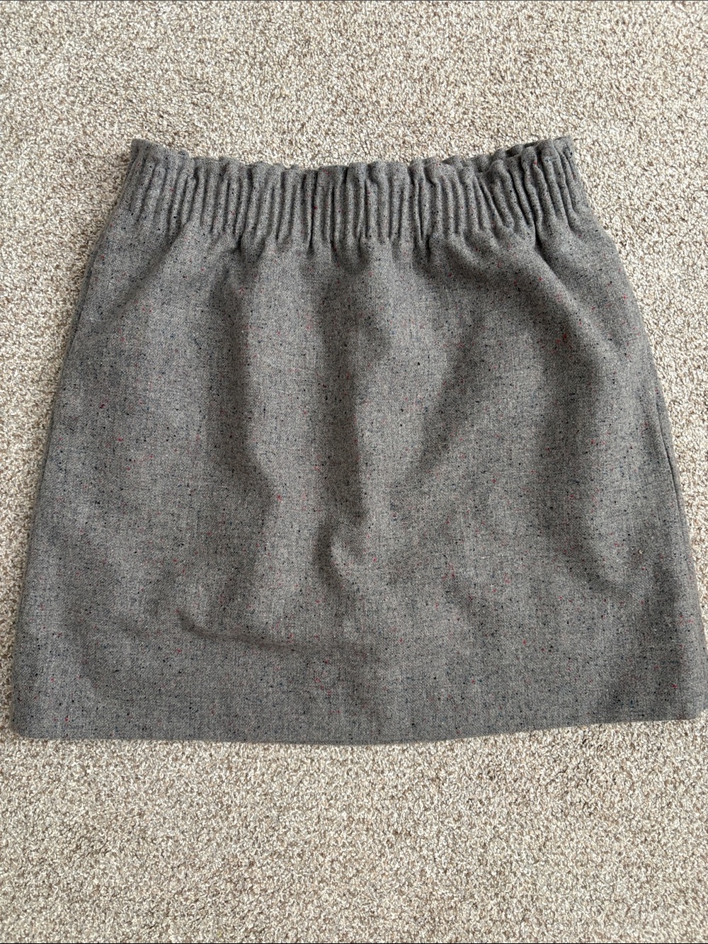 J. Crew Grey Tweed Mini Skirt